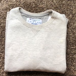 cream champion pullover